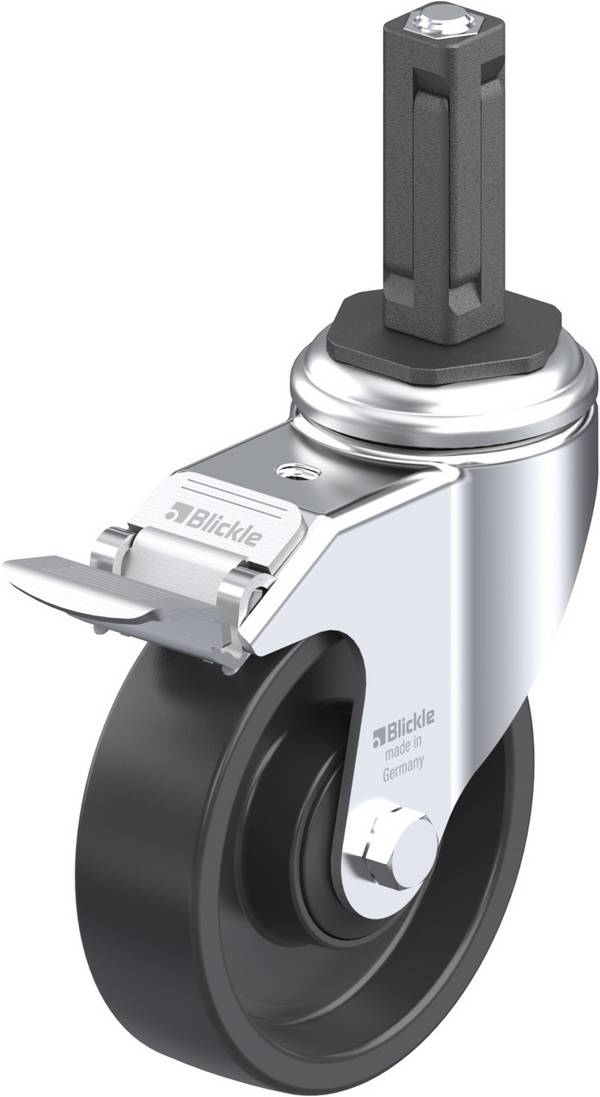 Blickle 849021 LKRA-POA 100K-11-FI-EV12 vrtljivo kolo z zavoro Premer kolesa: 100 mm Nosilnost (maks.): 120 kg 1 kos