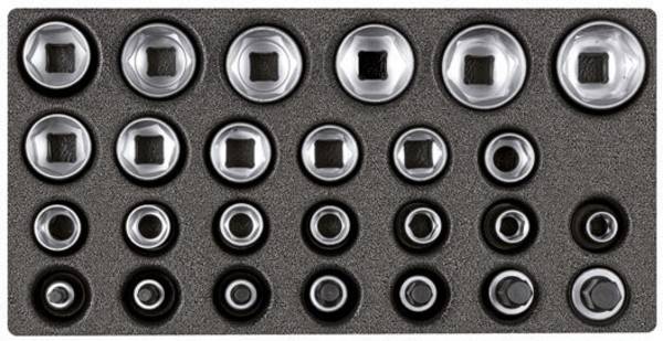 Gedore RED R22150009 nasadni ključi v kompletu metrični 1/2" (12.5 mm) 26-delni  3301708