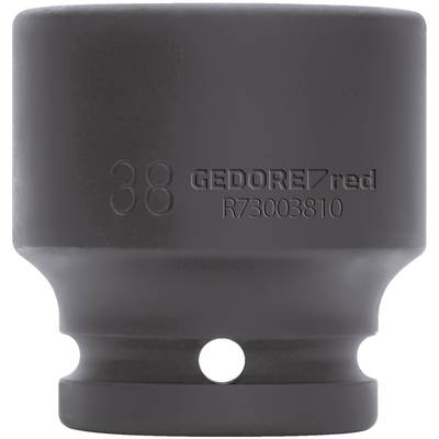 Ključ 38 mm, GEDORE rdeča, številka artikla R73003810, iz temnega kovine z dvema okroglima odprtinama na osnovi.