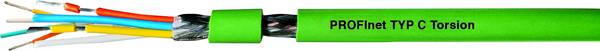 HELU 802186-1000 Bus kabel  2 x 2 x 0.36 mm² zelena 1000 m