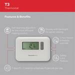 7-dnevni termostat Honeywell Home T3, programabilen, žični