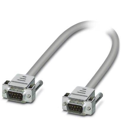 Sivo serijsko kabel, dvojno zaščiteno, z DB9 vtikačema na obeh koncih. Kabel je namenjen povezovanju naprav.