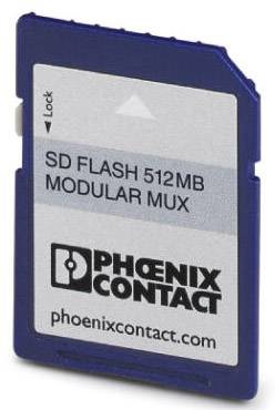 SD Flash 512 MB modularna pomnilniška kartica podjetja Phoenix Contact.