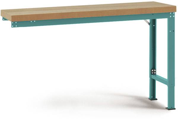 Manuflex WP7005.5021 pritrdilni modul za delovno mizo (Š x G) 1250 mm x 700 mm vodno modra