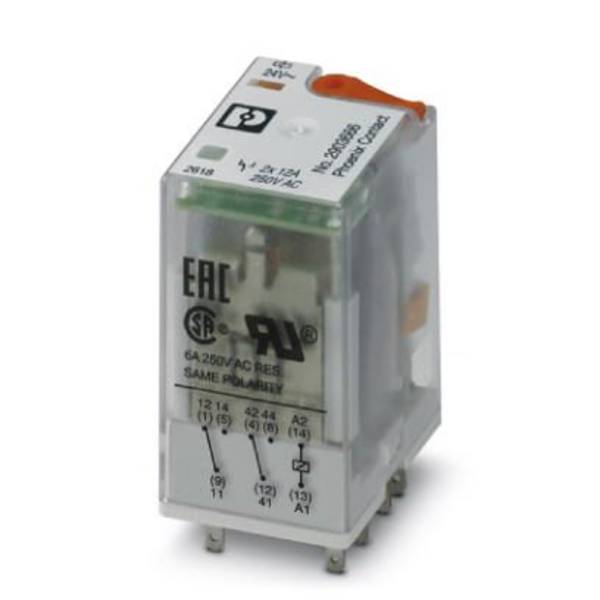 Phoenix Contact REL-IR2/L- 24AC/2X21 rele 24 V/AC 12 A 2 menjalo 10 kos Piece
