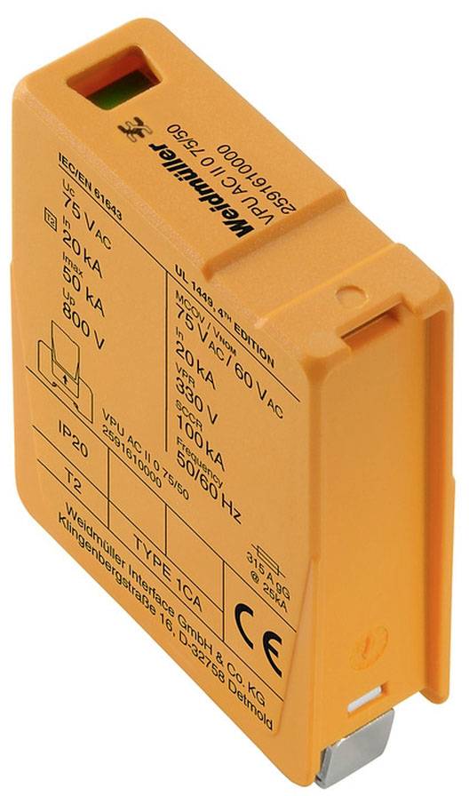 Weidmüller 2591610000 VPU AC II 0 75/50 rezervni zaščitni modul 50 kA 1 kos
