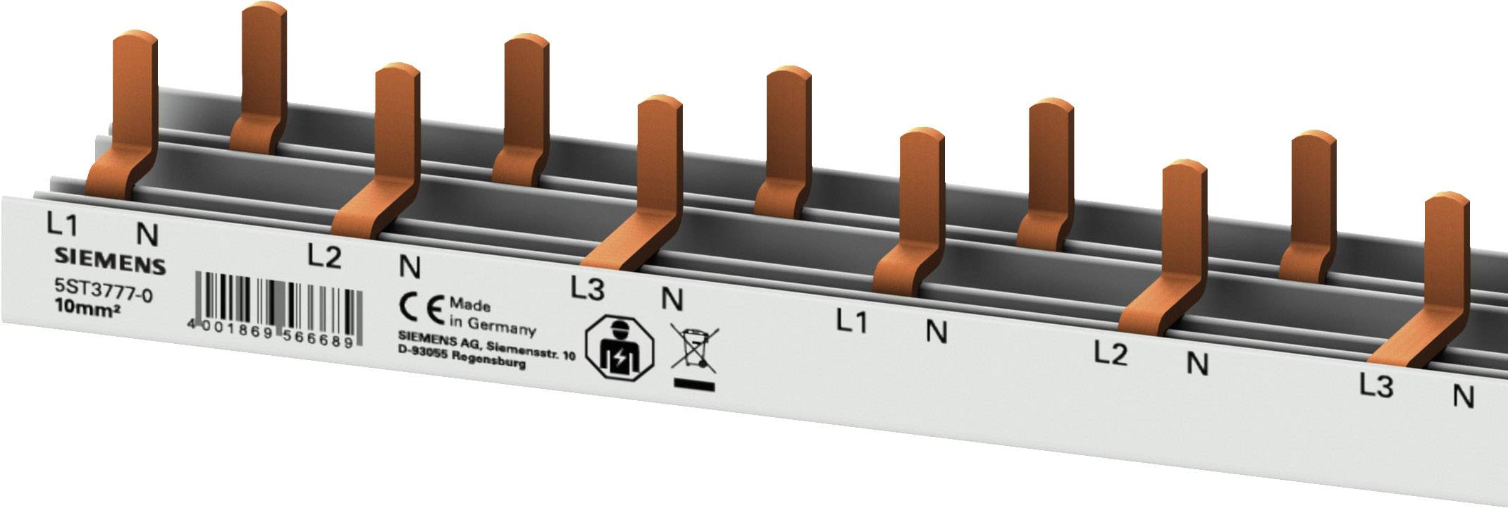 Siemens 5ST37770 Siemens 5ST37770 Število vrst 3 10 mm² 63 A 230 V Vrste vodnikov = L, L, L, N Število vrst 3 10 mm² 63 A 230 V Vrste vodnikov = L, L, L, N 1 kos