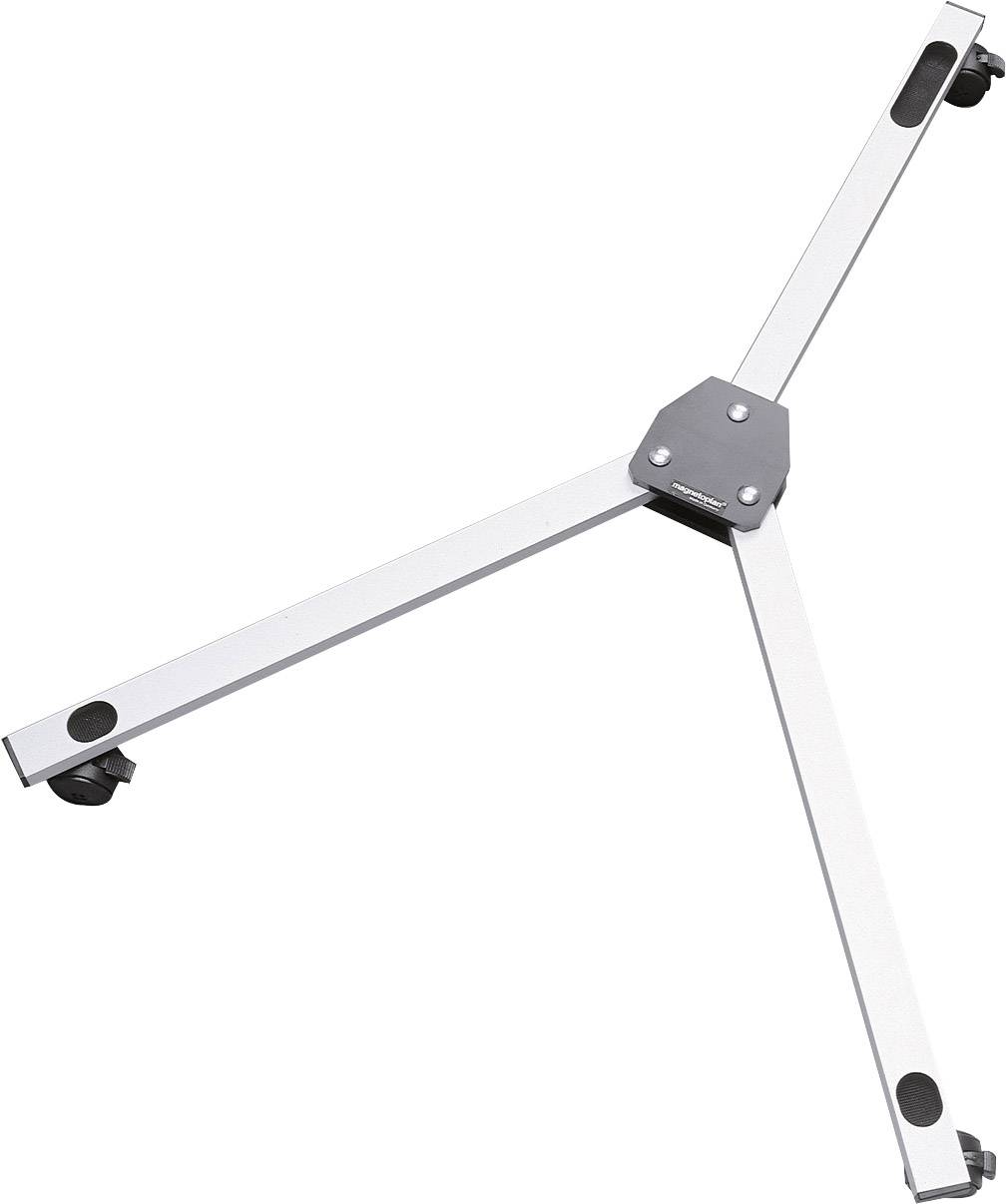 Trostaninski stojalo za table s tremi nogami in kolesi za mobilnost. Idealno za predstavitve ali razstave.