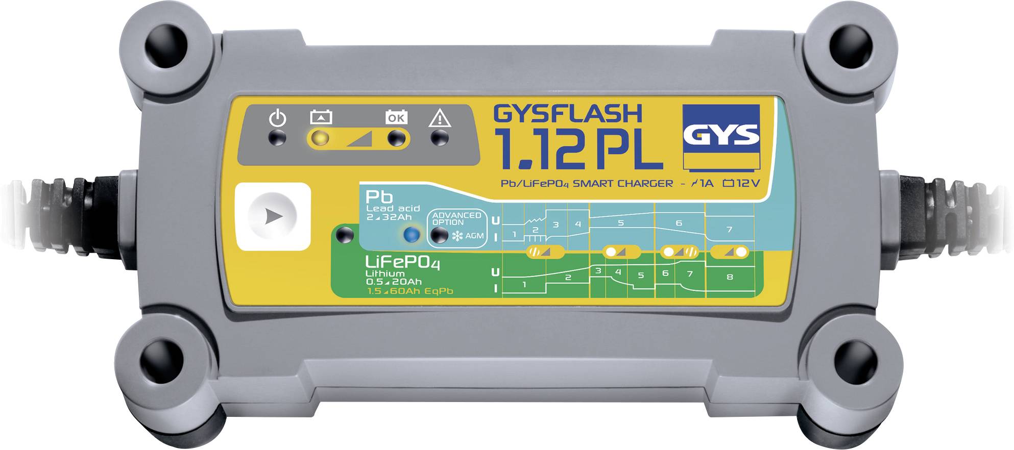 GYS GYSFLASH 1.12 PL 026902 avtomatski polniknik 12 V 1 A