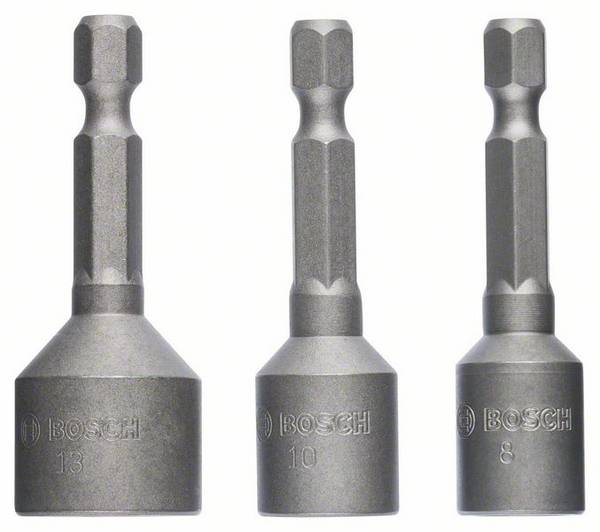 Bosch Accessories  2608551078 nasadni ključ 8 mm, 10 mm, 13 mm  Pogon (izvijač) šesterokotnik  50 mm 1 set