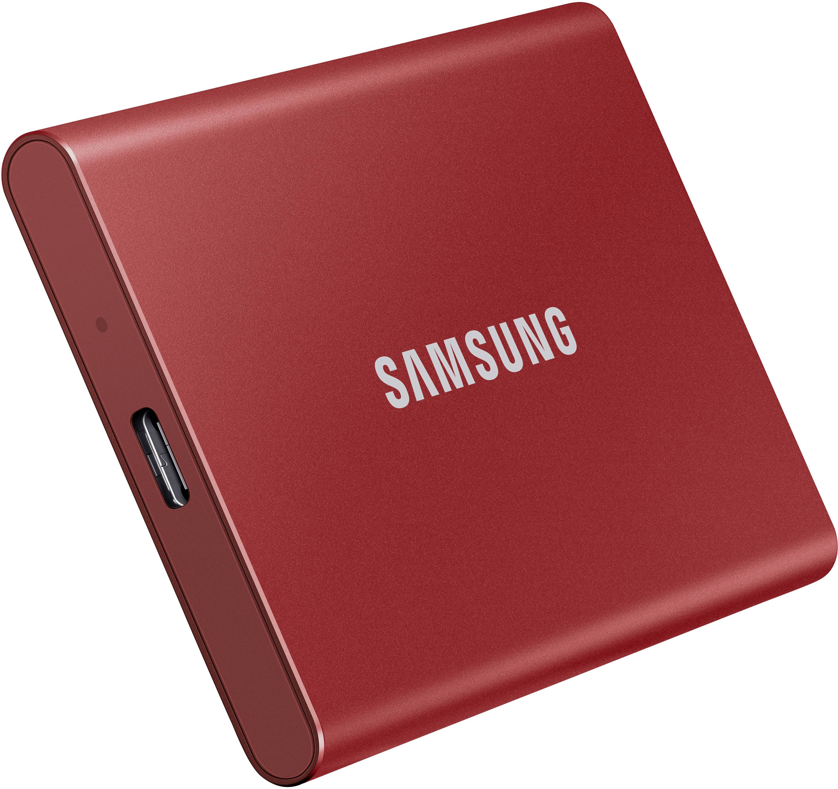 Samsung Portable T7 2 TB zunanji SSD trdi disk USB 3.2 gen. 2 rdeča MU-PC2T0R/WW