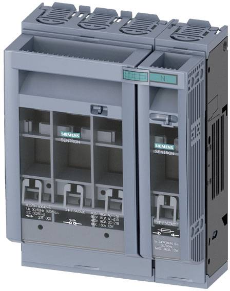 Električna naprava z več vtičnimi mesti in stikali, sive barve, namenjena industrijski uporabi, verjetno komponenta elektro omarice.