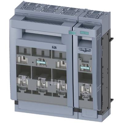 Siv električni razdelilnik podjetja Siemens z različnimi stikali in priključki za nadzor električnih sistemov.