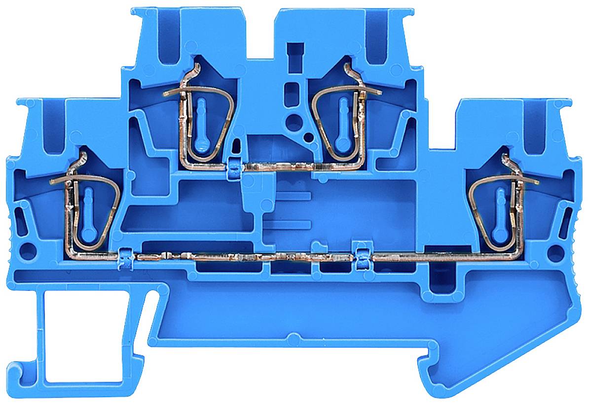 Siemens 8WH20200AF01 dvonivojska sponka 5.2 mm vzmetna sponka modra 50 kos Piece