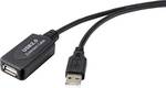 Renkforce USB kabel USB 2.0 USB-A vtič, USB-A vtičnica 10.00 m črna aktivno z ojačitvijo signala RF-4535084