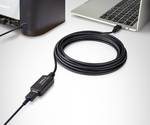 Renkforce USB kabel USB 2.0 USB-A vtič, USB-A vtičnica 10.00 m črna aktivno z ojačitvijo signala RF-4535084