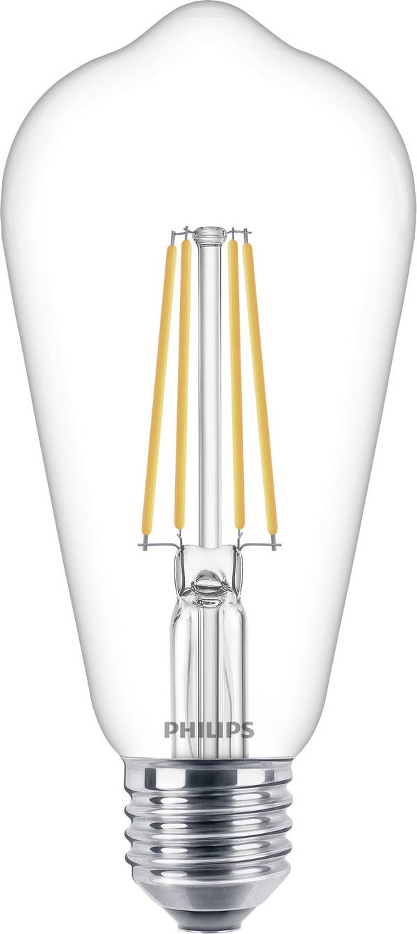 Philips LED 76305300 LED EEK E (A - G) E27 posebna oblika 7 W = 60 W toplo bela (Ø x D) 6.4 cm x 14 cm  1 kos