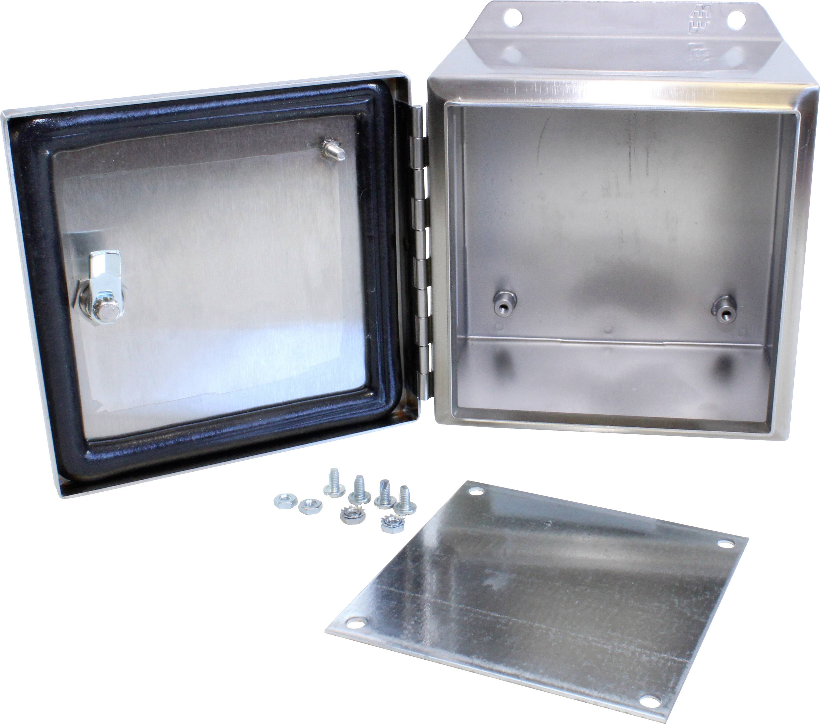 Hammond Electronics stensko ohišje 152 x 152 x 102 x 102 nerjaveče jeklo legirano jeklo 1 kos Piece