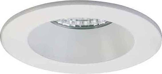 Vgradni LED-reflektor v beli izvedbi, primeren za sodobno notranjo razsvetljavo.