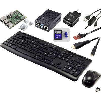 TRU COMPONENTS Pro Set Raspberry PI® 2 b 1 GB 4 x 0.9 GHz vključ. napajalnik, vključ. ohišje, vključ. hladilna telesa, v