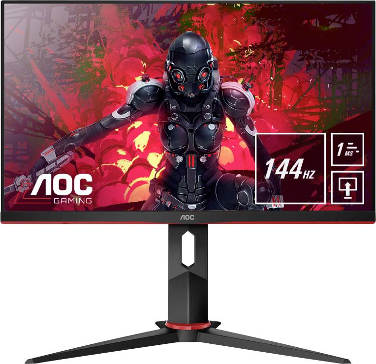 AOC 24G2U/BK monitor EEK E (A - G) 61 cm (24 palec) 1920 x 1080 piksel 16:9 1 ms vtičnica za slušalke, audio-Line-in IPS LED