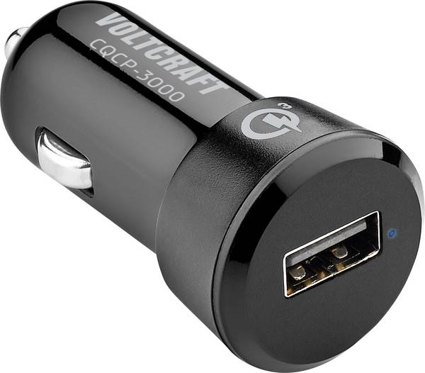 VOLTCRAFT CQCP-3000 USB napajalnik 19.5 W 1x USB-A  črna osebno vozilo, toprednjio vozilo Qualcomm Quick Charge 3.0