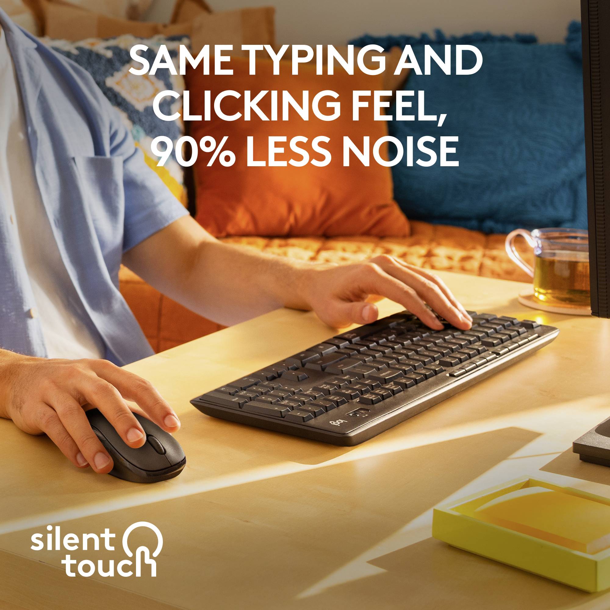 Logitech MK295 brezžično tipkovnica, set miške nemčija, qwertz grafitna-1