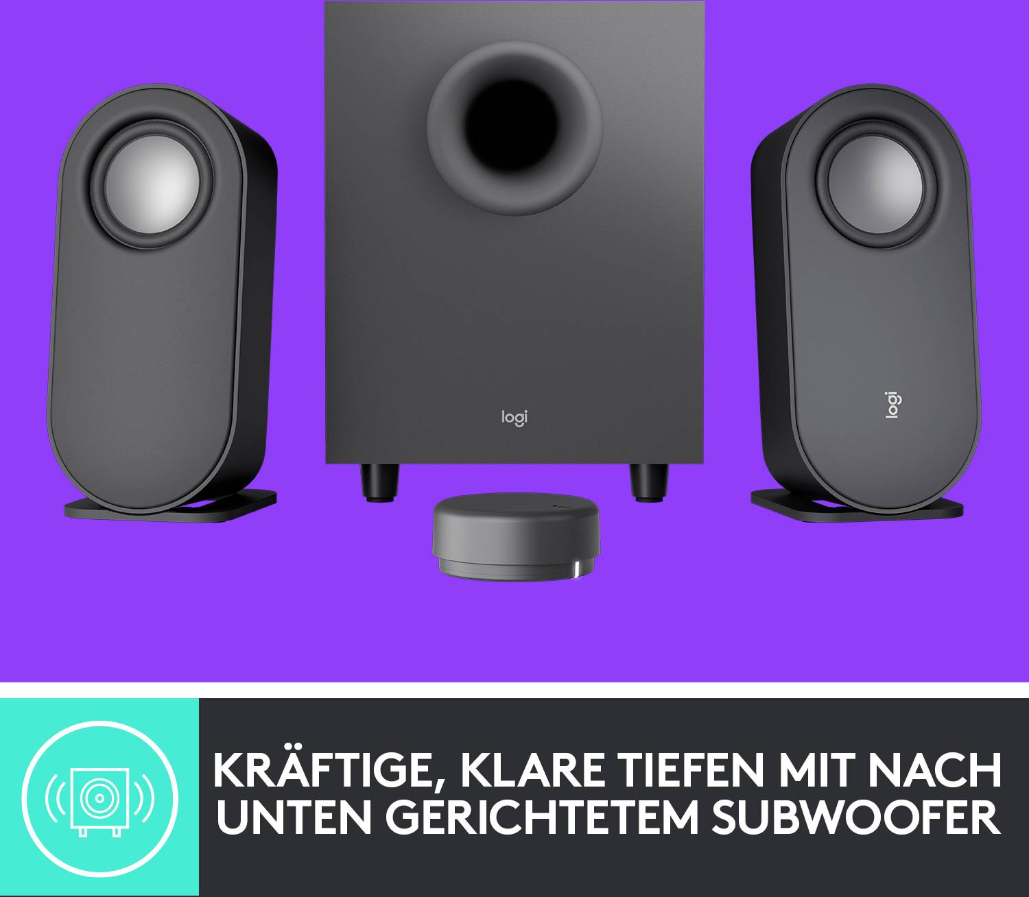 Logitech Z407 2.1 računalniški zvočnik Bluetooth®, kabelska povezava 40 W črna-4