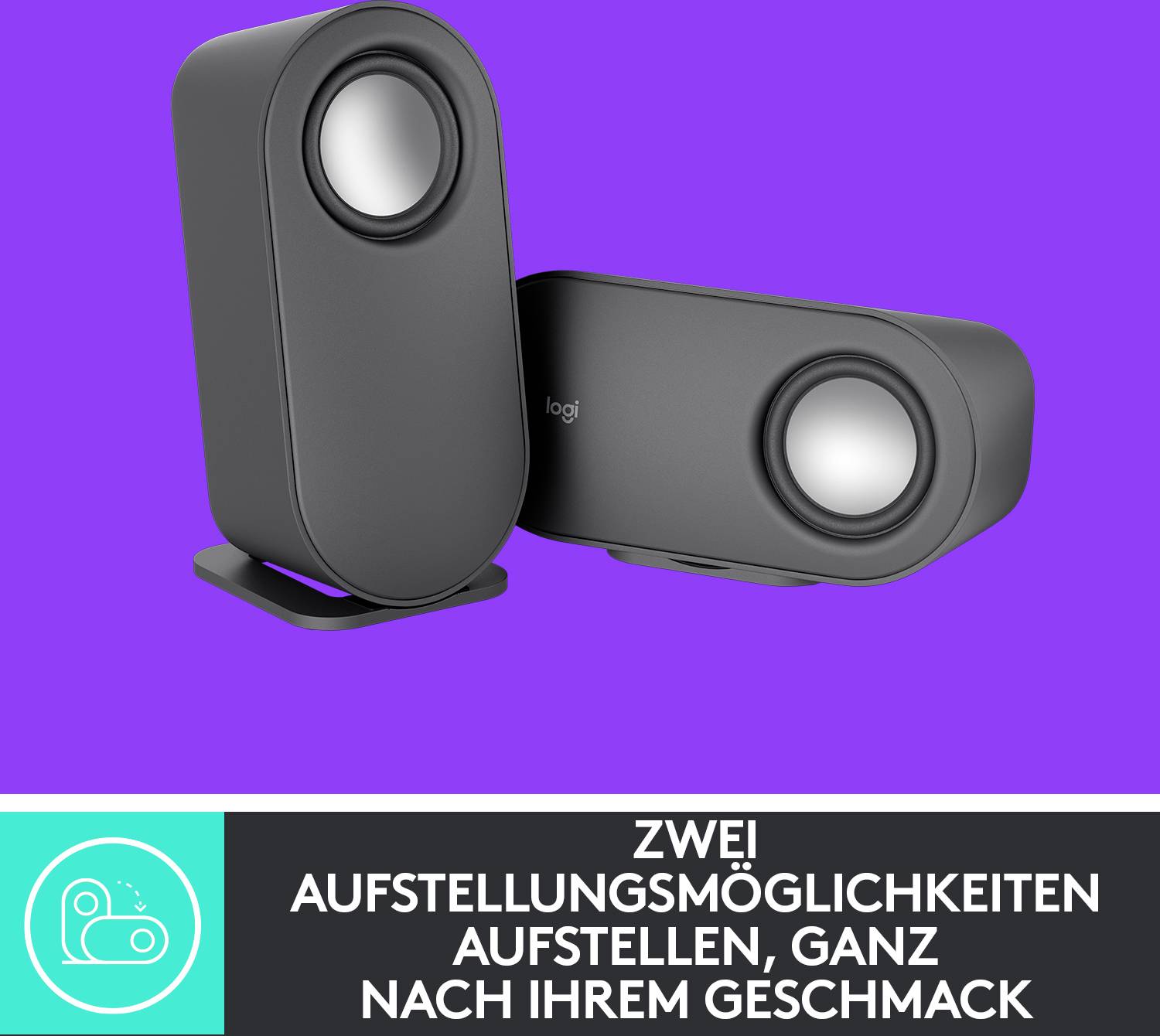 Logitech Z407 2.1 računalniški zvočnik Bluetooth®, kabelska povezava 40 W črna-6