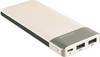 RealPower PB-8000 powerbank (rezervni akumulatorji) 8000 mAh LiPo šampanjec prikaz stanja