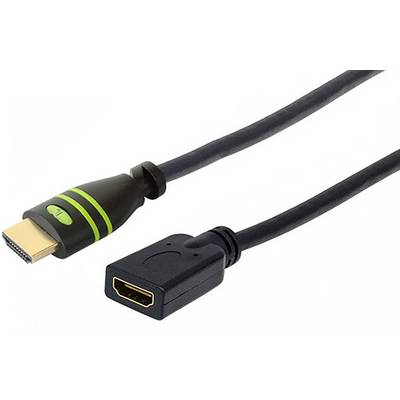 TECHly HDMI priključni kabel HDMI-A vtič 1.80 m črna ICOC-HDMI-4-EXT018 4K UHD HDMI kabel-0