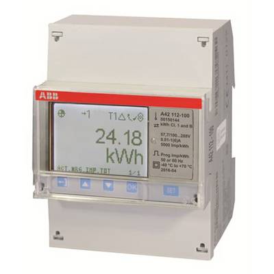 Merilna naprava za merjenje porabe energije, na zaslonu prikazuje '24,18 kWh'. Vsebuje kontrolne tipke in tehnične podatke.