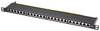 LogiLink NP0063 24 vrat patch panel 483 mm (19") CAT 6a 0.5 U črna opremljen
