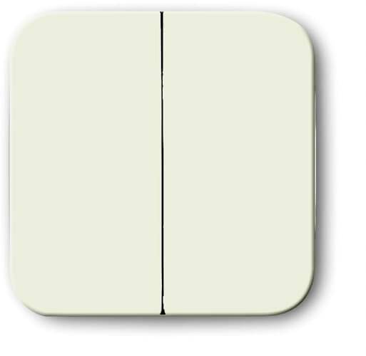 Kvadratna, kremasto bela podlaga z navpično črno črto na sredini. Minimalistični oblikovni predmet.