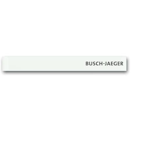 Bela prečka z napisom 'BUSCH-JAEGER' v desnem zgornjem kotu.