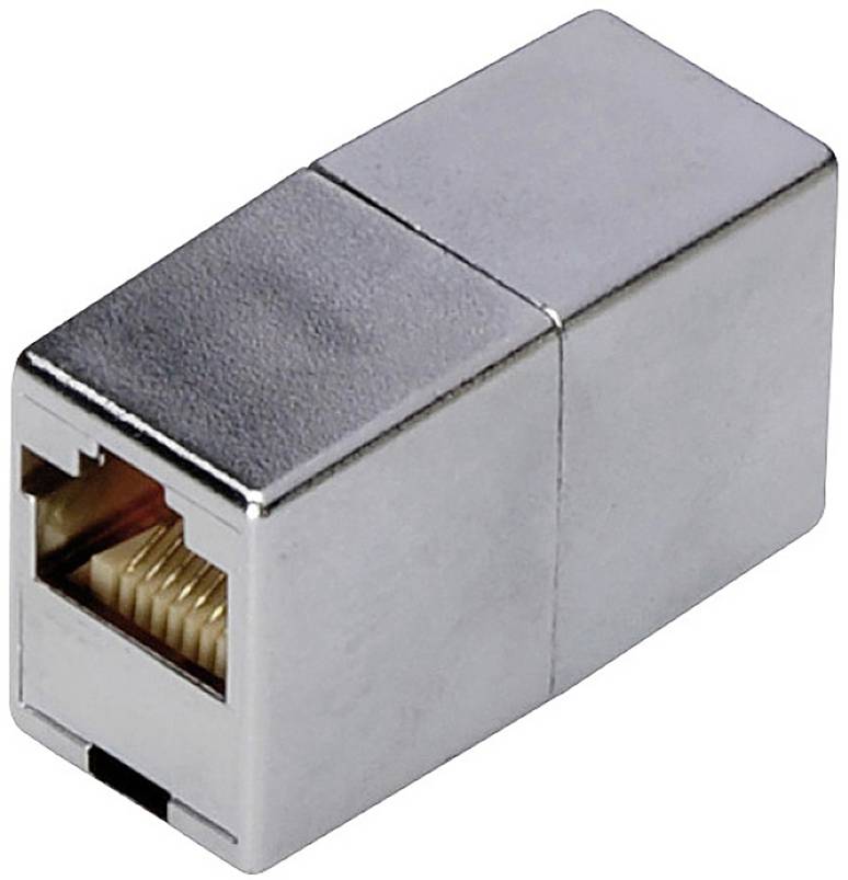 Digitus RJ45 omrežni adapter CAT 5 CAT 5e 1x RJ45 vtičnica 1x RJ45 vtičnica siva Conrad si