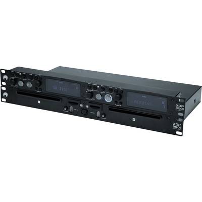 Črn avdio predvajalnik v rack obliki, model XDP-3001, z dvema CD enotama in več upravljalnimi elementi na sprednji strani.