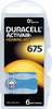 Duracell baterija za slušni aparat ZA 675 1.45 V 6 kos 630 mAh cink-zračni Activair 675