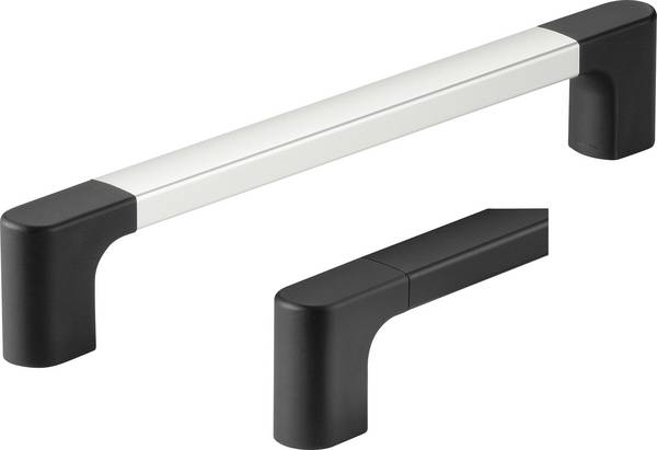 Rohde MS-02.250.11 profilni ročaj črna, srebrna (D x Š x V) 310 x 28 x 60 mm 2 kos