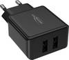 Ansmann HomeCharger HC212 USB napajalnik 12 W 2x USB-A črna v notranjosti