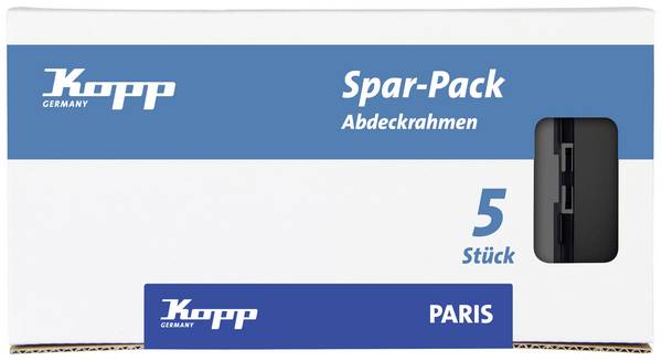 Kopp  okvir pokrov Paris črna (mat) 402550011 1 kos
