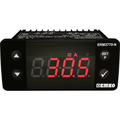 Digitalni zaslon temperaturnega regulatorja prikazuje 30,5 stopinj Celzija.
