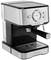 Espresso aparat iz nerjavečega jekla z uparjalno šobo, manometrom in kapljično posodo. Dizajn v retro slogu, primeren za kuhinjo ali pisarno.