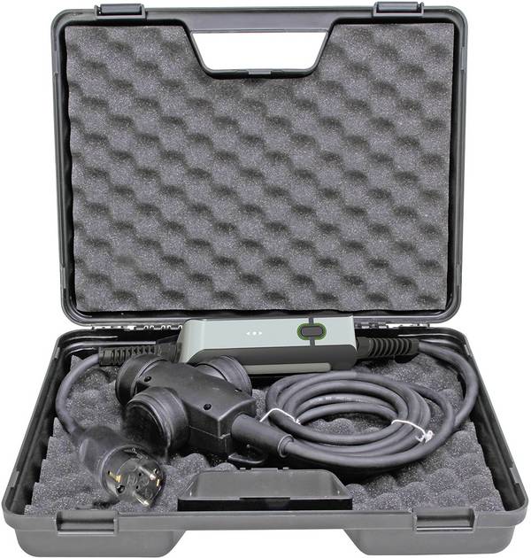 Kopp 148601015 kabelski podaljšek za zaščito oseb polna guma PRCD-S 230 V črna IP55