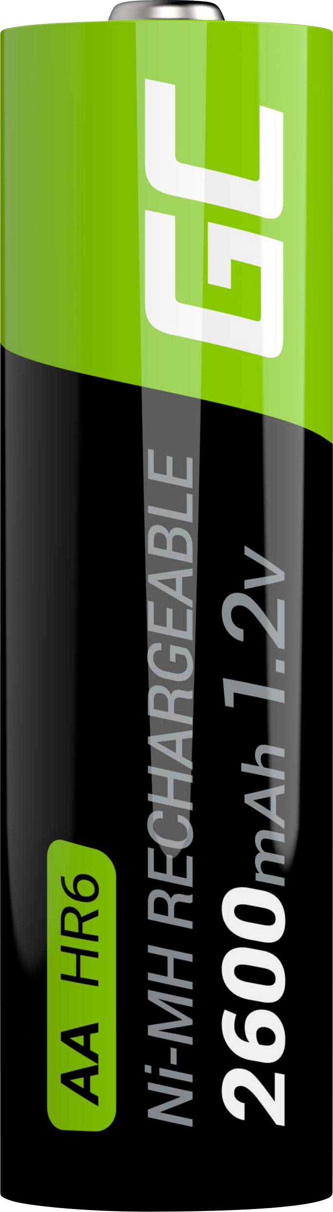 Polnilna baterija AA, 2600 mAh, 1,2 V.