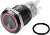 TRU COMPONENTS TC-9428172 LAS1-AGQ-22E/R/12V/A tipkalo 250 V/AC 3 A 2 x izklop/(vklop) tipkalno rdeča (Ø) 19 mm IP65 1 kos