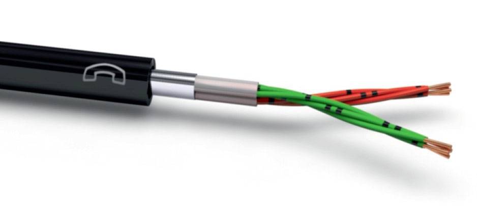 VOKA Kabelwerk 10358300 kabel za požarni alarm A-2Y(L)2Y 10 x 2 x 0.8 mm² črna (RAL 9005) 100 m