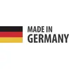Črna, rdeča in zlata nemška zastava ob tekstu 'MADE IN GERMANY'.