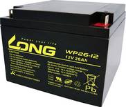 Long WP26-12 WP26-12 svinčeni akumulator 12 V 26 Ah svinčevo-koprenast (Š x V x G) 166 x 125 x 175 mm M5-vijačni priklop