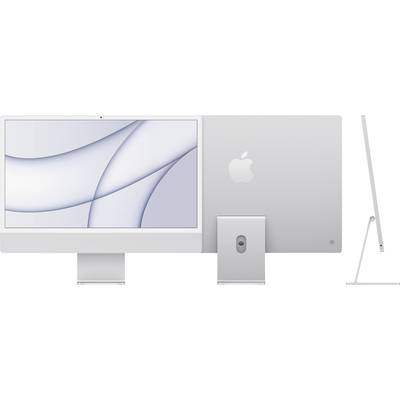 Apple iMac 24 Retina 4.5K (2021) 61 cm (24 palec)  Apple M1 8-Core CPU 8 GB RAM  256 GB SSD Apple  srebrna  MGPC3D/A